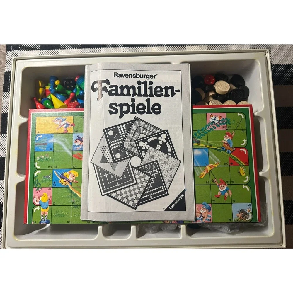 Ravensburger Familienspiele German Family Classic Games Collection 1986 Vintage‎